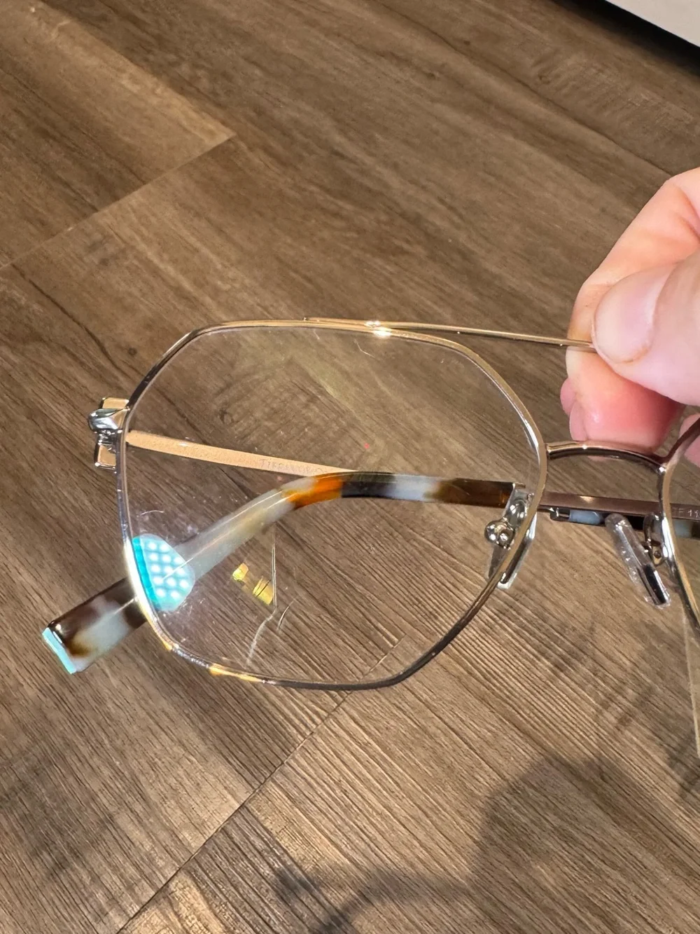 Tiffany & Co T Logo Aviator Eyeglasses TF1169